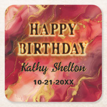 Flamning av Hett Red och Guld Alcohol Bläck