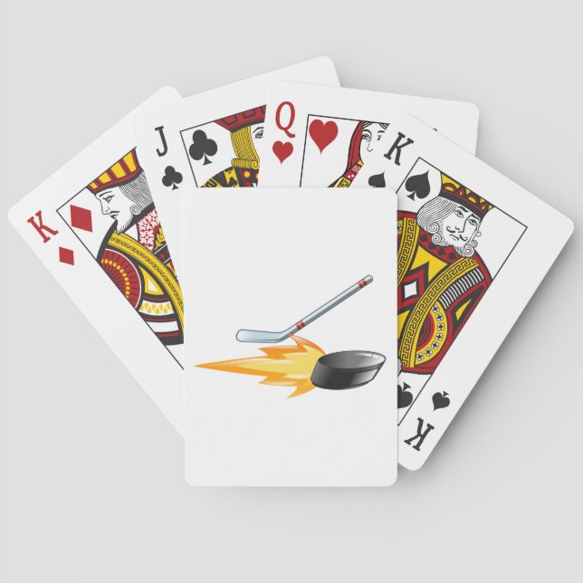 Flamning av ockey Puck Casinokort (Baksidan)