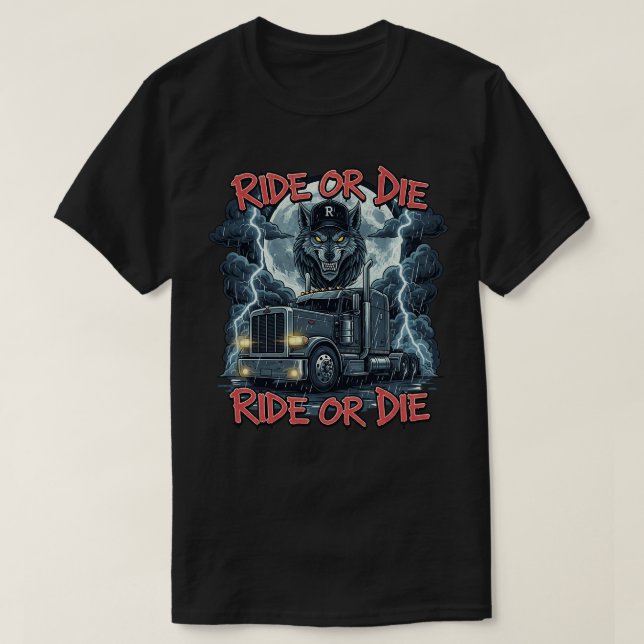 Flamning av vektordesign för högvägs skal t shirt (Design framsida)