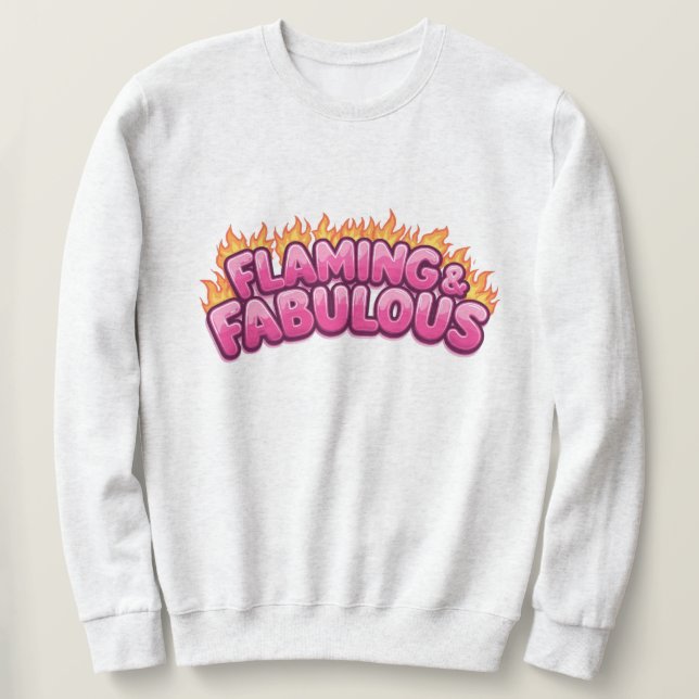 Flamning och lackering lång ärmad tröja (Design framsida)
