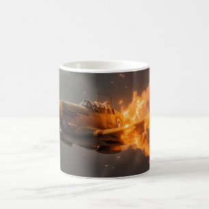 Flamor från Himmel: En Spitfire Ascent Kaffemugg