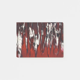 Flamor i rött till svart post-it block