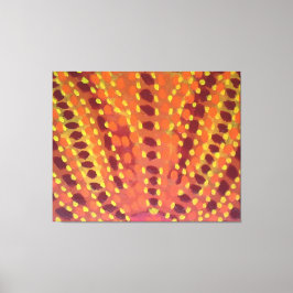 Flamor och Abstrakt av eldkonst Canvastryck