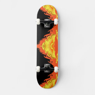 Flamor på natten mini skateboard bräda 18,5 cm