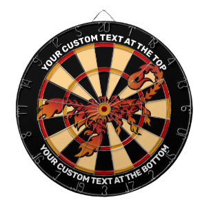 Flamor Skorpion Dartboard med Anpassningsbar Text Darttavla