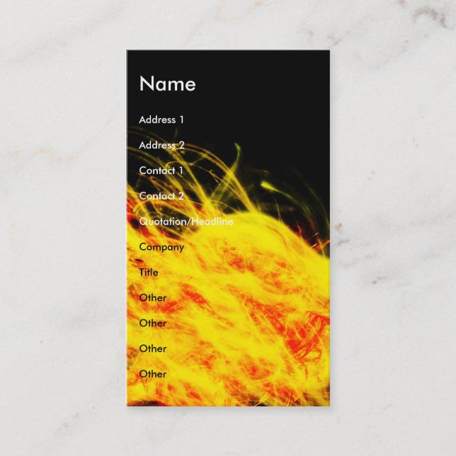 Flamor | visitkort (Framsida)