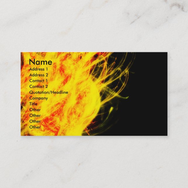 Flamor | visitkort (Framsida)