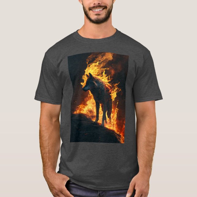 Flamornas fot,Ignorera Vargen T Shirt (Framsida)