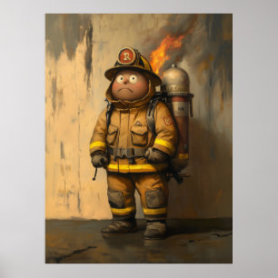 Flamoron: Överväldigad brandman Poster