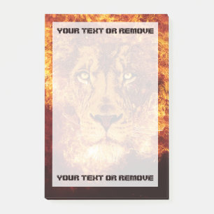 Flamrar Lejonare text Post-it Block