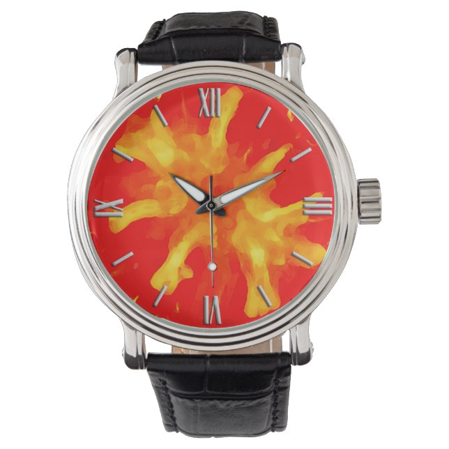 Flamröd popkonstomat armbandsur (Framsida)