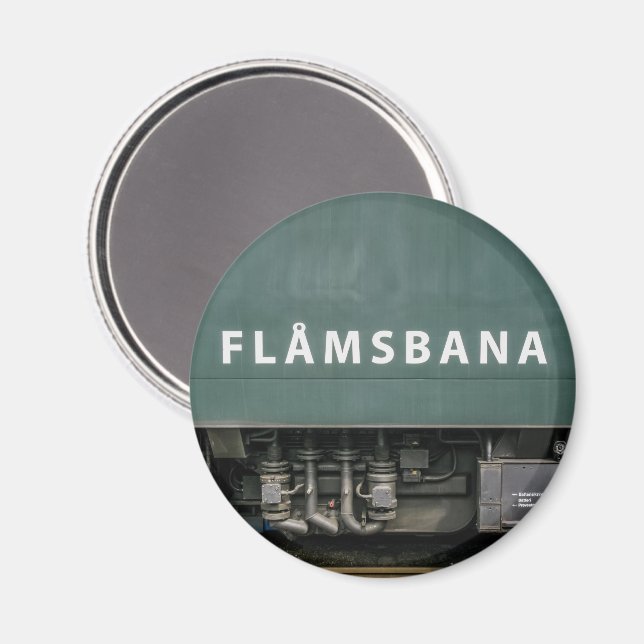 Flamsbana Norge Souvenir Magnet (Front/Back)