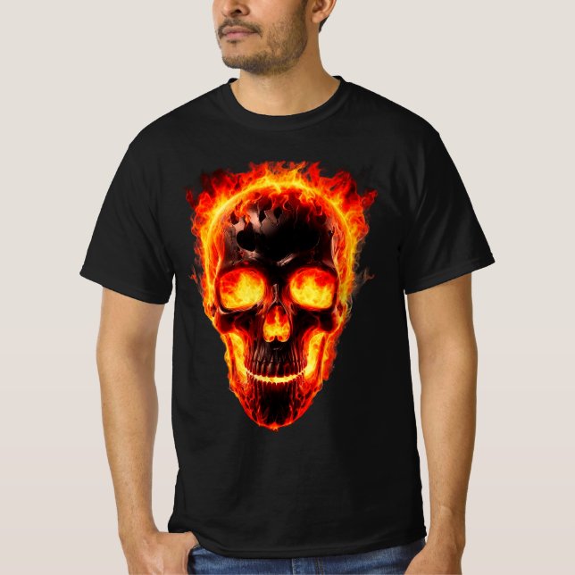 flamskalle t shirt (Framsida)