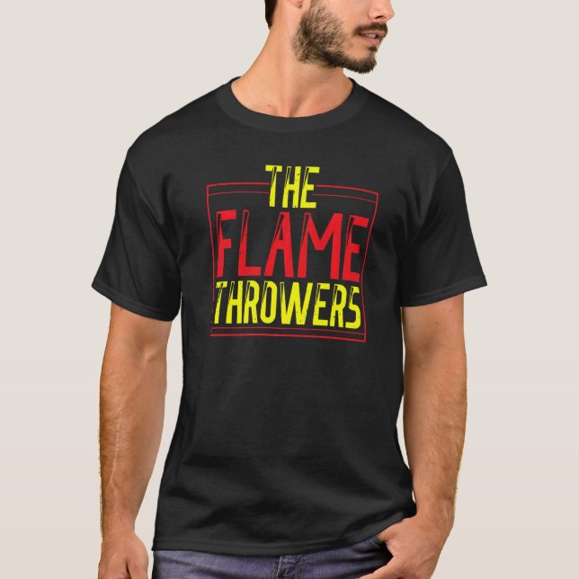 Flamspruta  Eldspruta Het Brännskada T Shirt (Framsida)
