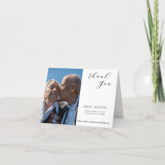 Flamt futeriskt tackkort - med tacksamhet