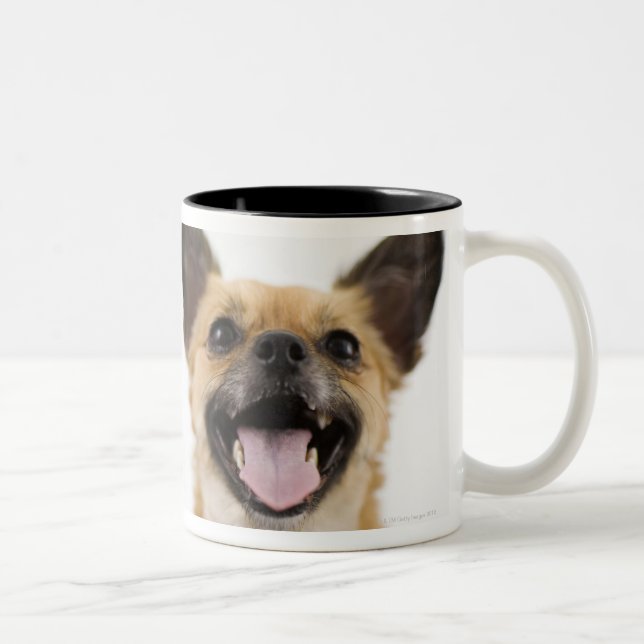 Flämtande hund Två-Tonad mugg (Höger)