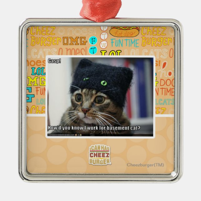 Flämtning! Julgransprydnad Metall (Framsidan)