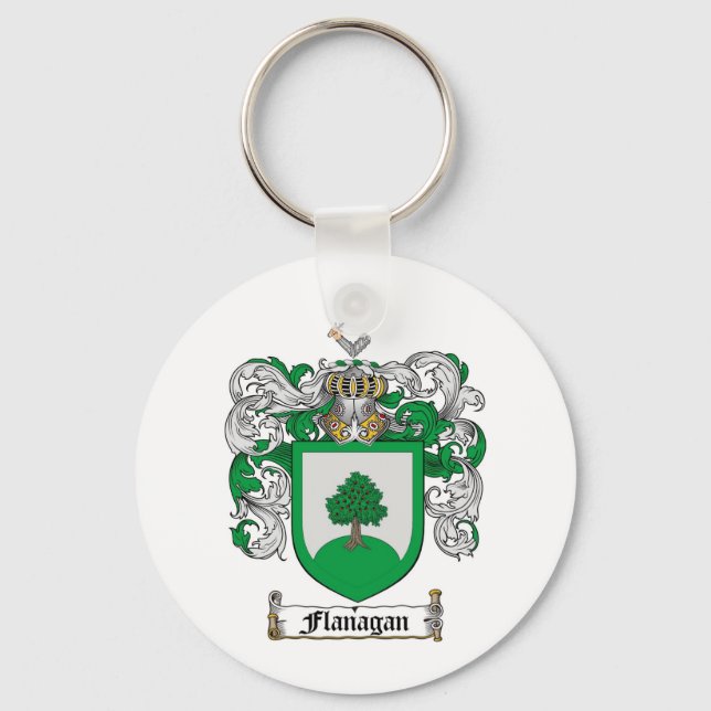 FLANAGAN FAMILY CREST - FLANAGAN JACKAR ARM NYCKELRING (Framsida)