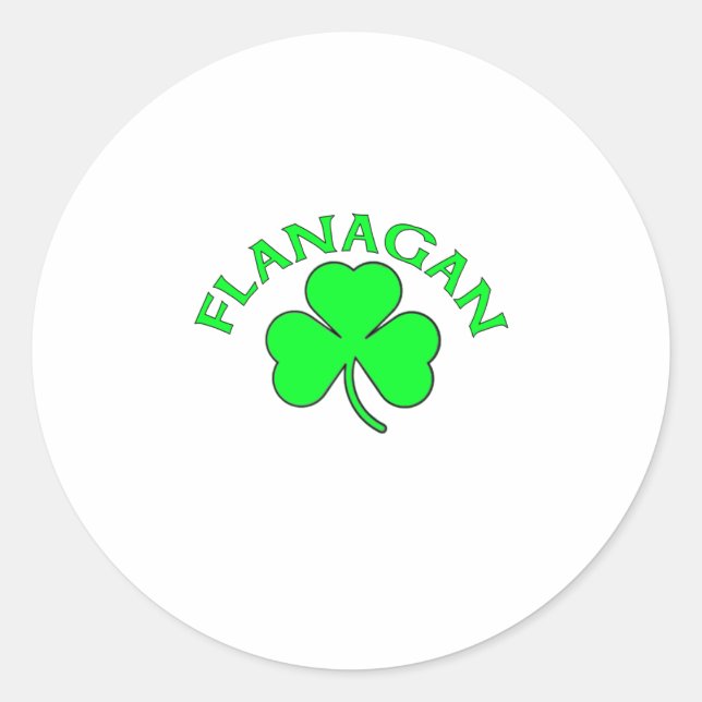 Flanagan Runt Klistermärke (Framsida)