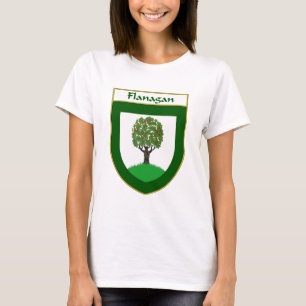 Flanagan vapensköld-/familjvapensköld t shirt