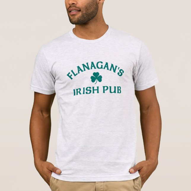 Flanagans irländska pub T-Shirt (Framsida)