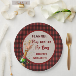 Flanal Fling före ring rödrödbrurette