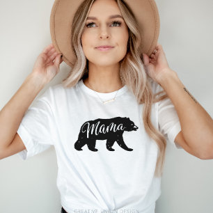 Flanals Äventyr Mamma Bear Baby Shower T Shirt