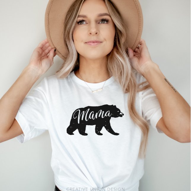 Flanals Äventyr Mamma Bear Baby Shower T Shirt (Mama Bear Shirt)