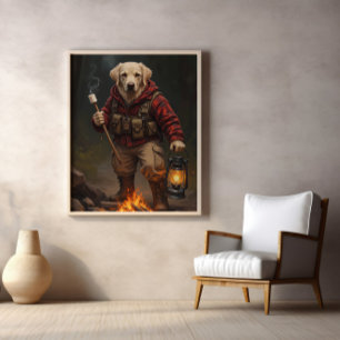 Flanals Fireside Roligt with Fetch Poster