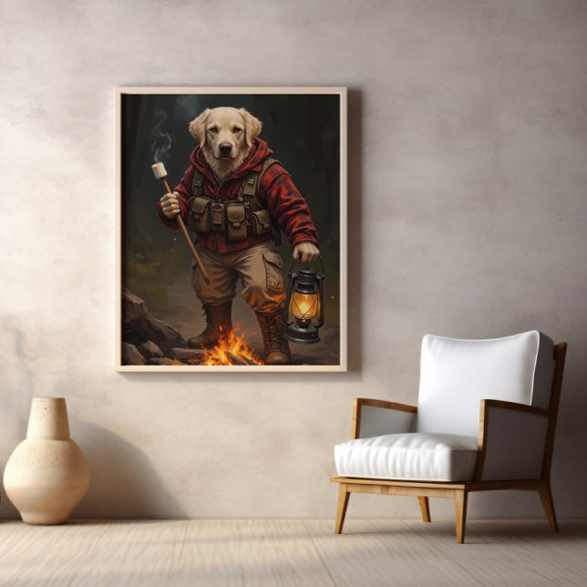 Flanals Fireside Roligt with Fetch Poster (Skapare uppladdad)