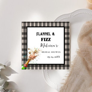 Flanals & fizz vinterröd och svart möhippa pappersservett