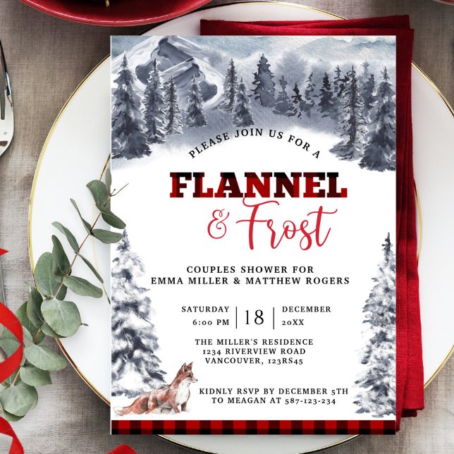 Flanals & Frost Julfest, Berger och Fox Inbjudningar (Skapare uppladdad)