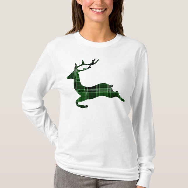 Flanals-julskjorta T Shirt (Framsida)