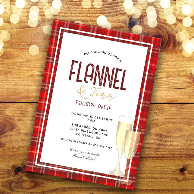 Flanals och Fizz-Julfesten Inbjudningar (Skapare uppladdad)