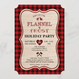 Flanals och Frost Lumberjack-Helgdag Inbjudningar