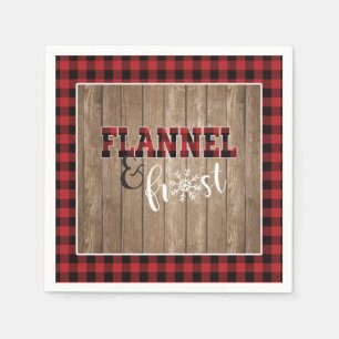 Flanals och Frost Pappersservett - Red - Wood
