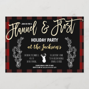 Flanals och Frost Party-inbjudan Inbjudningar