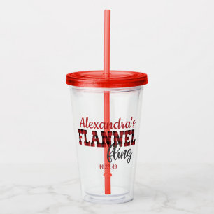 Flananus Fling - Röd - Akryltumlare Take Away Mugg