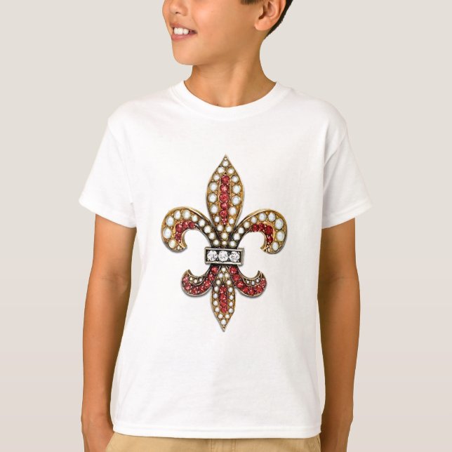 Flandern De Lis Fleur De Lis Juveler Tröja (Framsida)