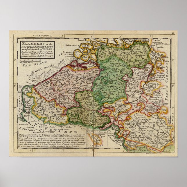 Flandern eller Österrike Nederländerna Poster (Framsidan)