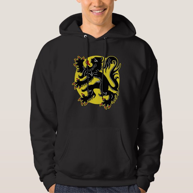 Flanderns flagga hoodie (Framsida)