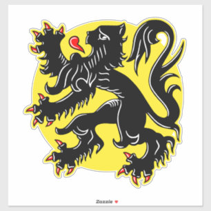 Flanderns flagga klistermärken