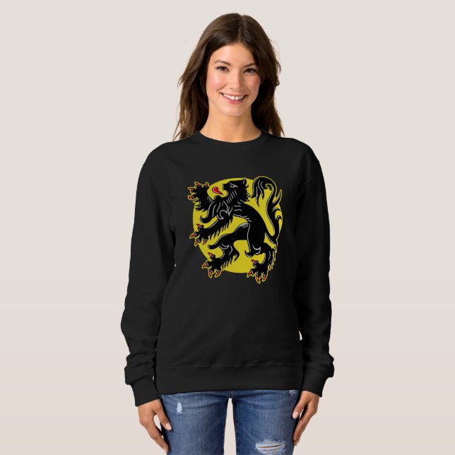 Flanderns flagga t shirt (Hel framsida)