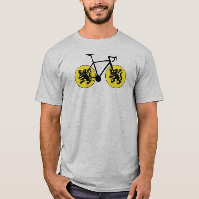 Flanderns Flagga T Shirt (Framsida)