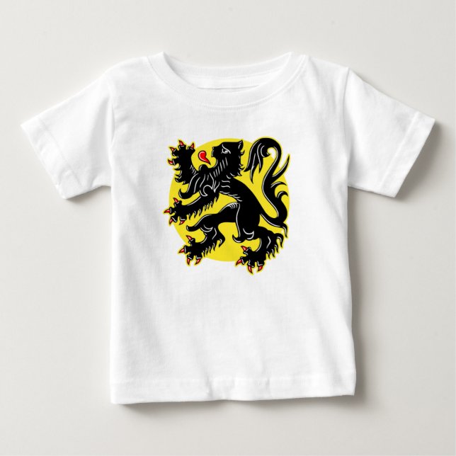 Flanderns flagga t shirt (Framsida)