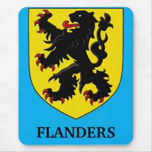 Flanderns vapen heraldisk lejon musmatta