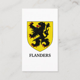 Flanderns vapen heraldisk lejon visitkort