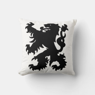 Flanders Lejon Emblem Kudde