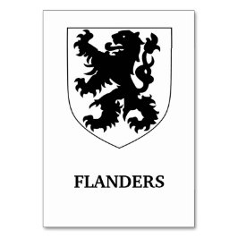 Flanders Lejon Grafisk Design Konst Bordsnummer