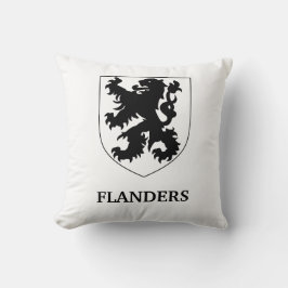 Flanders Lejon Grafisk Design Konst Kudde